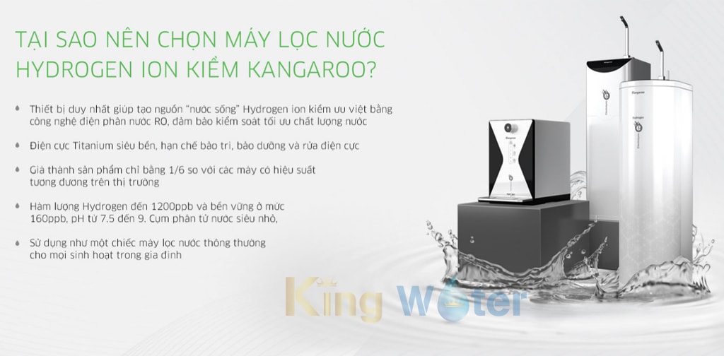 Lý do nên mua máy lọc nước Kangaroo Hydrogen KG100ES