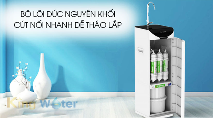 Hệ thống 5 lõi lọc của máy KG100ES1 đều được đúc đồng bộ