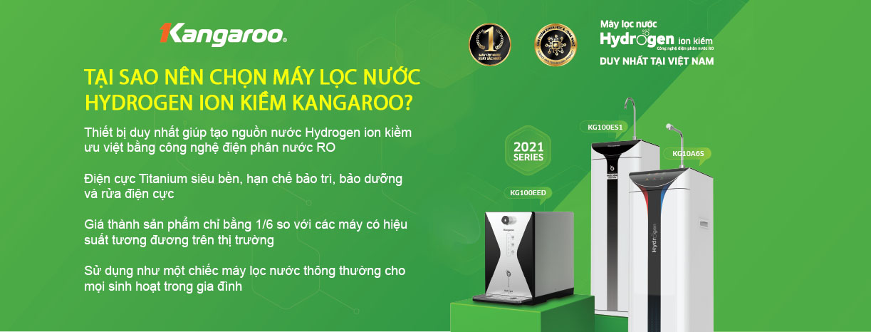 Lý do nên mua máy lọc ion kiềm KG100EED