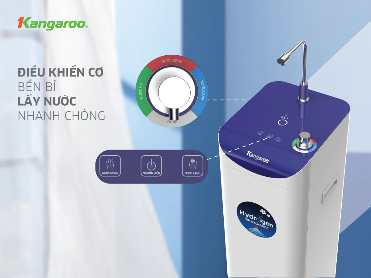 Máy nóng lạnh Kangaroo KG10A7S 1 vòi duy nhất với 3 chế độ