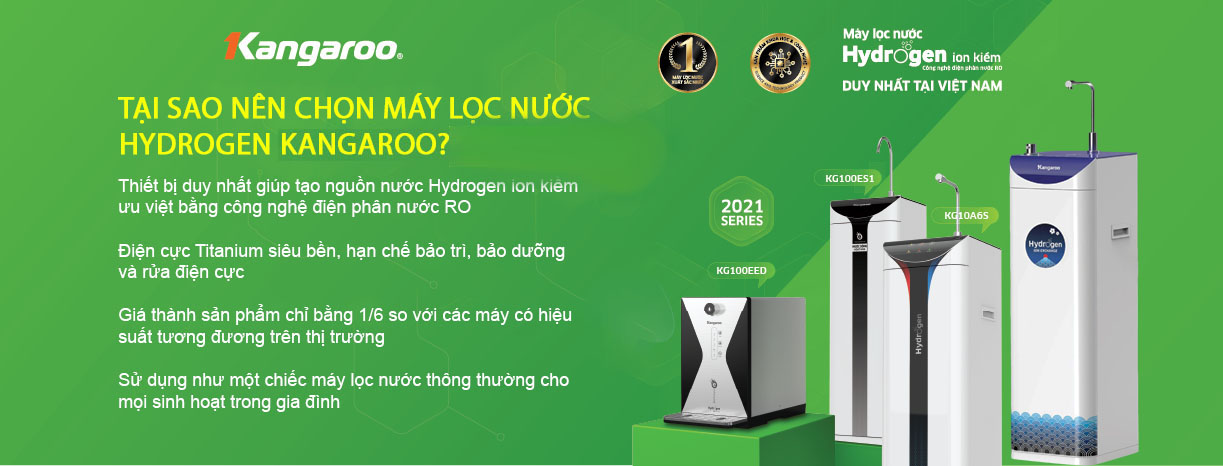 Lý do nên mua máy lọc nóng lạnh Hydrogen Kg10a7s